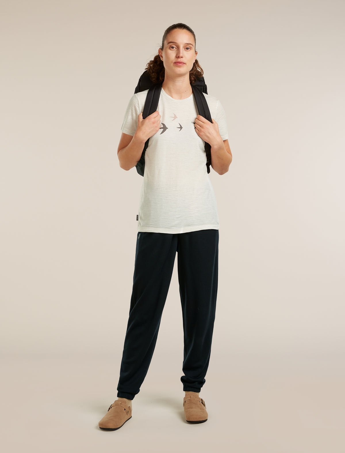 Women’s Merino 150 Tech Lite Short Sleeve T-Shirt Bird Transit Ecru Hthr - 4