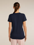 Women’s Merino 150 Tech Lite Short Sleeve T-Shirt Bird Transit Midnight Navy - 2