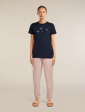 Women’s Merino 150 Tech Lite Short Sleeve T-Shirt Bird Transit Midnight Navy - 3