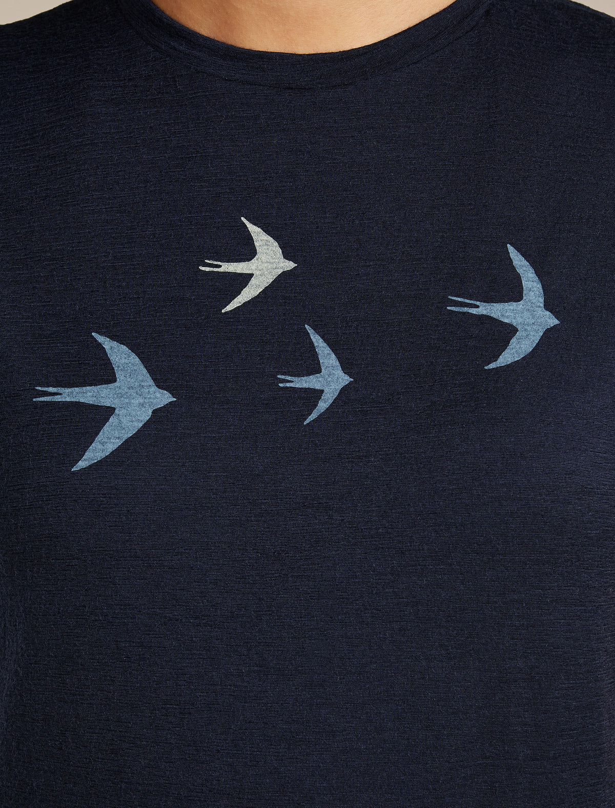 Women’s Merino 150 Tech Lite Short Sleeve T-Shirt Bird Transit Midnight Navy - 5