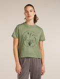Women’s Merino 150 Tech Lite Short Sleeve Crop T-Shirt Seed Story Lichen - 1