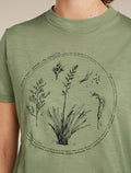 Women’s Merino 150 Tech Lite Short Sleeve Crop T-Shirt Seed Story Lichen - 6
