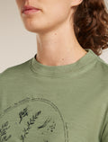 Women’s Merino 150 Tech Lite Short Sleeve Crop T-Shirt Seed Story Lichen - 7