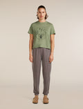 Women’s Merino 150 Tech Lite Short Sleeve Crop T-Shirt Seed Story Lichen - 4
