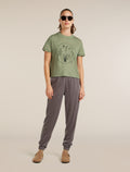 Women’s Merino 150 Tech Lite Short Sleeve Crop T-Shirt Seed Story Lichen - 5