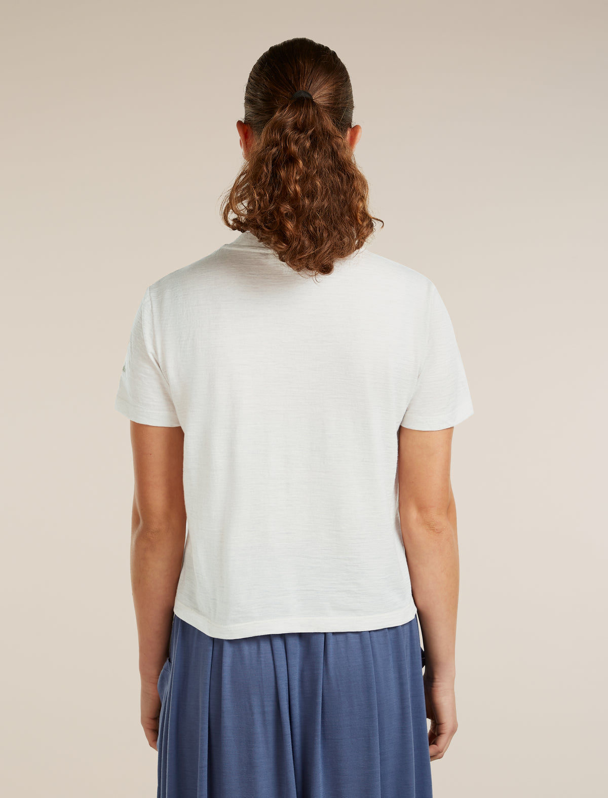 Women’s Merino 150 Tech Lite Short Sleeve Crop T-Shirt NZ Flora Ecru Hthr - 3