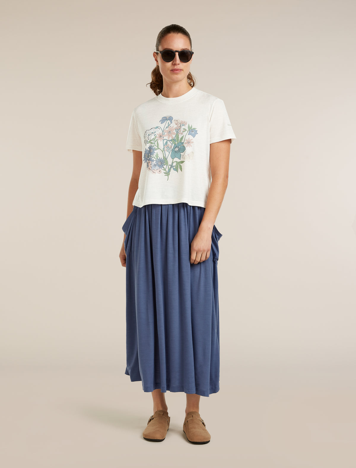 Women’s Merino 150 Tech Lite Short Sleeve Crop T-Shirt NZ Flora Ecru Hthr - 4