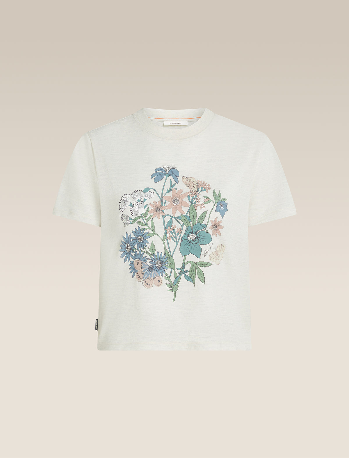 Women’s Merino 150 Tech Lite Short Sleeve Crop T-Shirt NZ Flora Ecru Hthr - 7