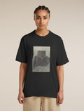 Women’s Merino 150 Tech Lite Short Sleeve Relaxed T-Shirt Black - 1