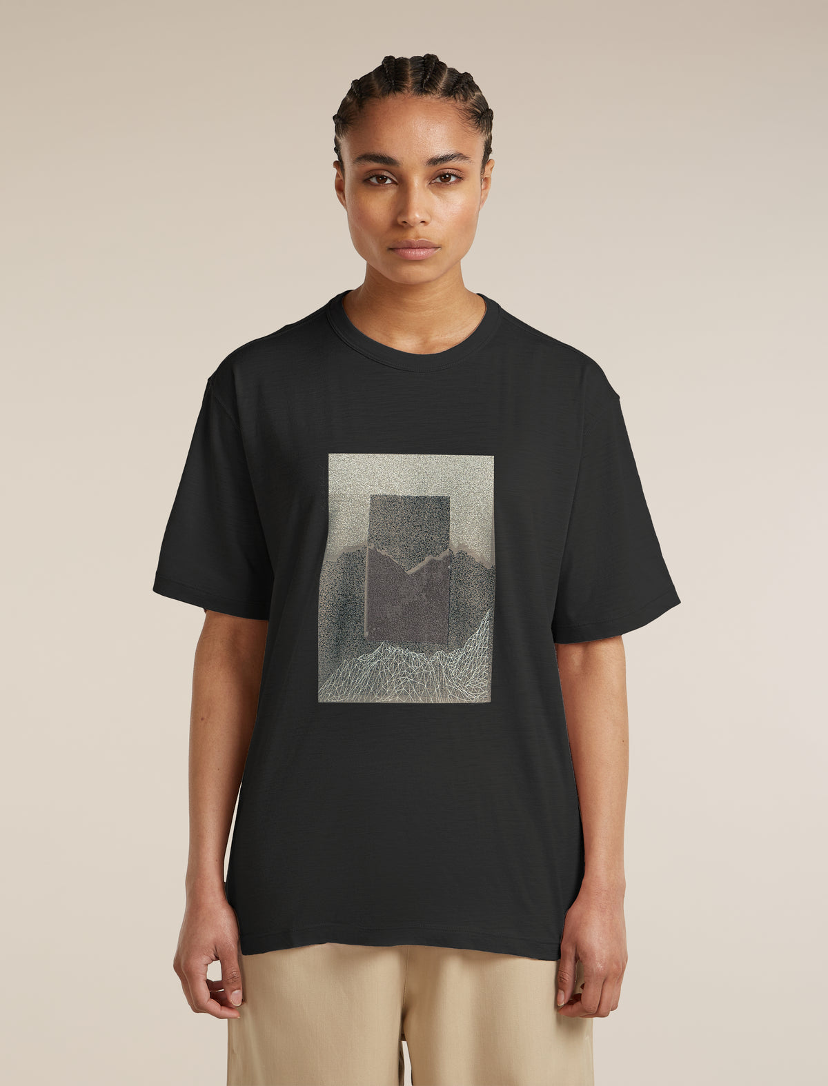 Women’s Merino 150 Tech Lite Short Sleeve Relaxed T-Shirt Black - 1