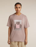 Women’s Merino 150 Tech Lite Short Sleeve Relaxed T-Shirt Mountain Shift Pink Quartz - 1