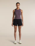 Women's Merino 150 Active Cropped Bra-Tank Grey plum - 3