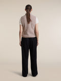 Women's Merino Blend 960 RealFleece™  High Pile Vest Pink Quartz Heather - 5