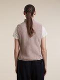 Women's Merino Blend 960 RealFleece™  High Pile Vest Pink Quartz Heather - 2