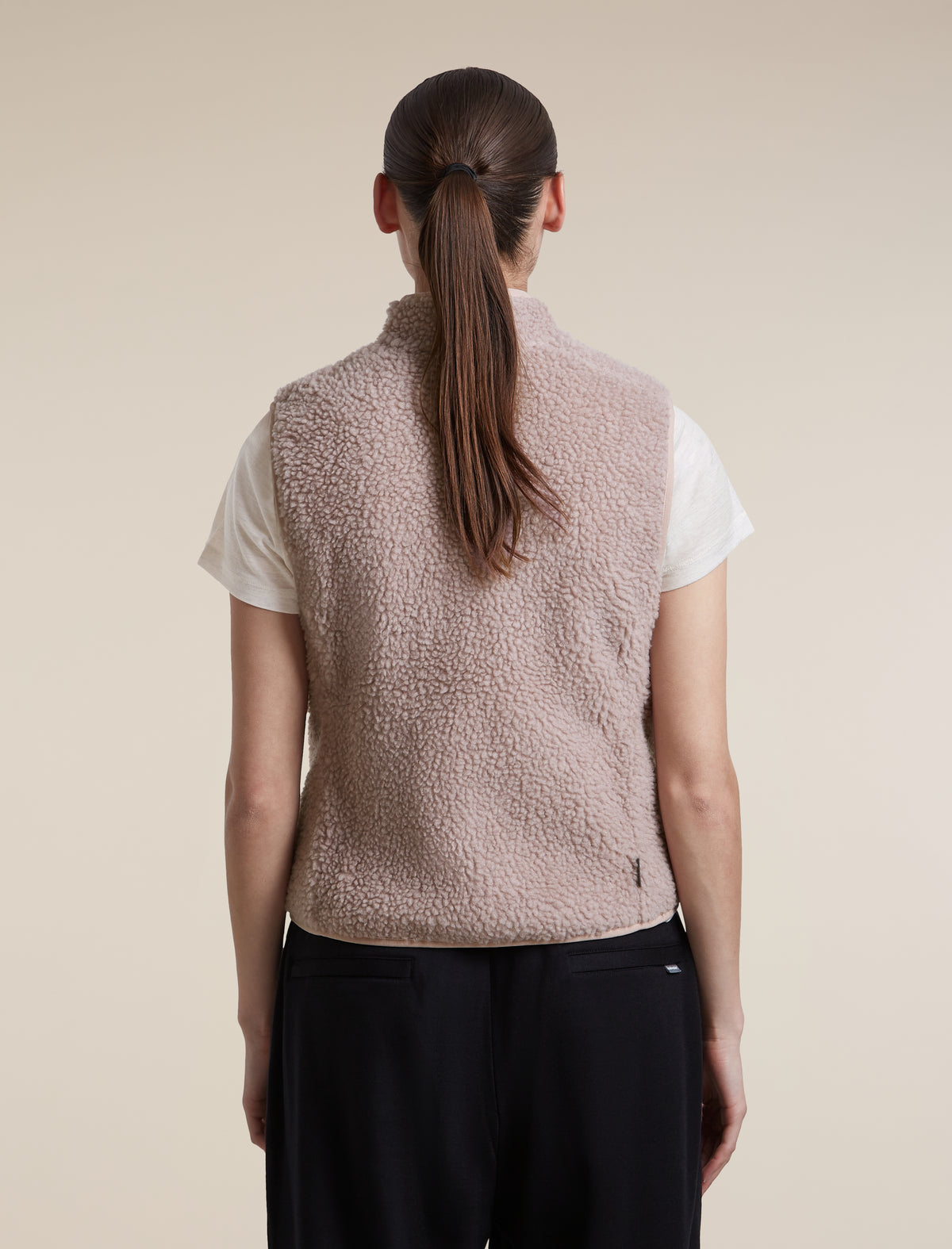 Women's Merino Blend 960 RealFleece™  High Pile Vest Pink Quartz Heather - 2
