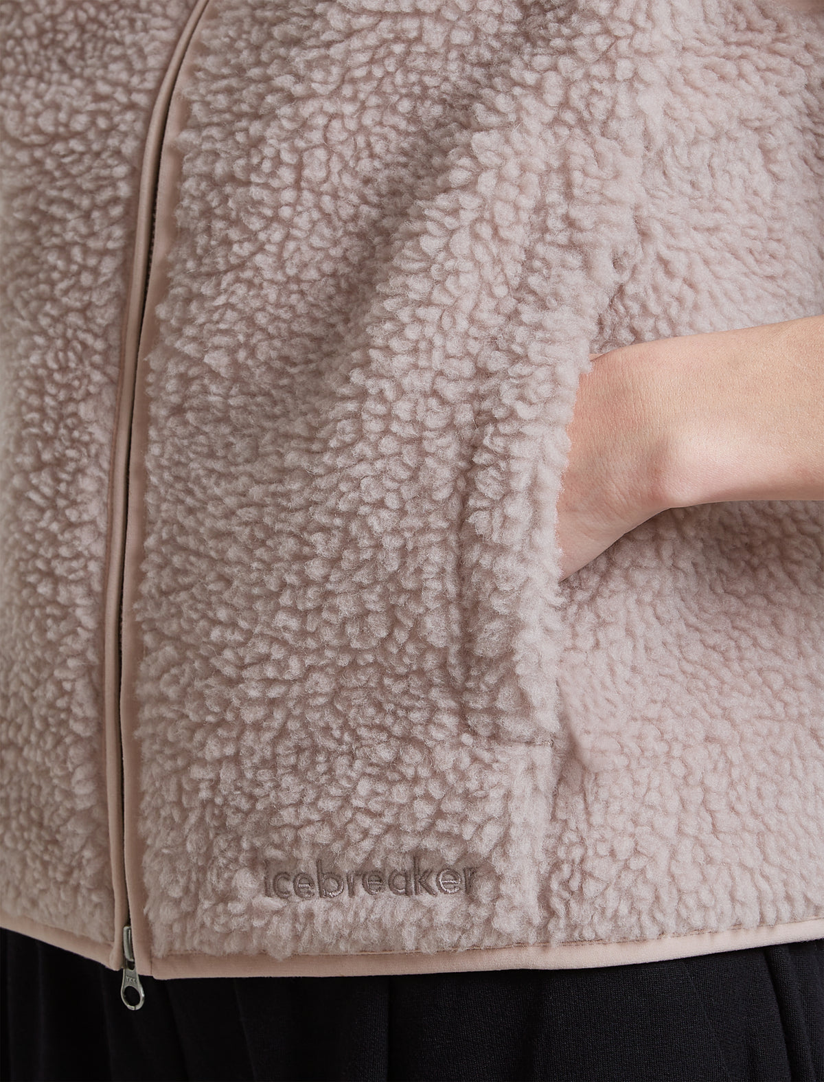 Women's Merino Blend 960 RealFleece™  High Pile Vest Pink Quartz Heather - 6