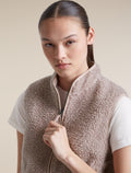 Women's Merino Blend 960 RealFleece™  High Pile Vest Pink Quartz Heather - 7