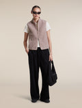 Women's Merino Blend 960 RealFleece™  High Pile Vest Pink Quartz Heather - 4