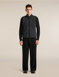 Men's Merino Blend 960 RealFleece™  High Pile Vest Jet Heather/Black - 3