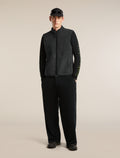 Men's Merino Blend 960 RealFleece™  High Pile Vest Jet Heather/Black - 4