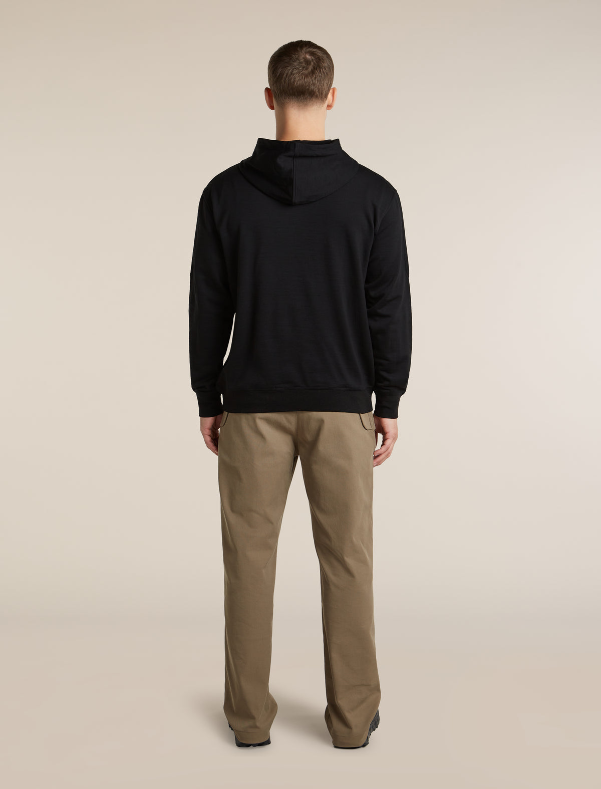 Men's Merino 360 RealFleece™  Elemental Long Sleeve Hoodie Black - 8