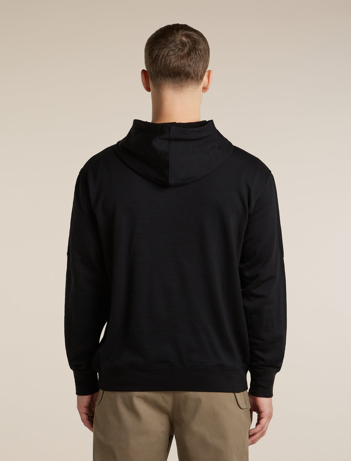 Men's Merino 360 RealFleece™  Elemental Long Sleeve Hoodie Black - 2