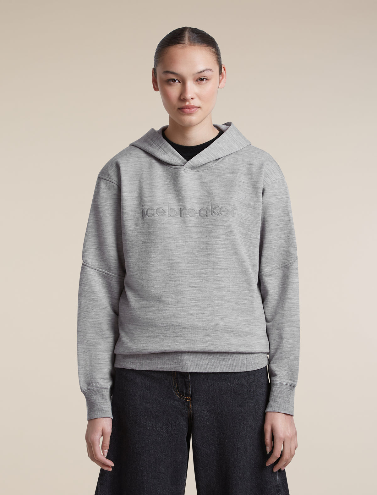 Women's Merino 360 RealFleece™  Elemental Long Sleeve Hoodie Metro Heather - 1