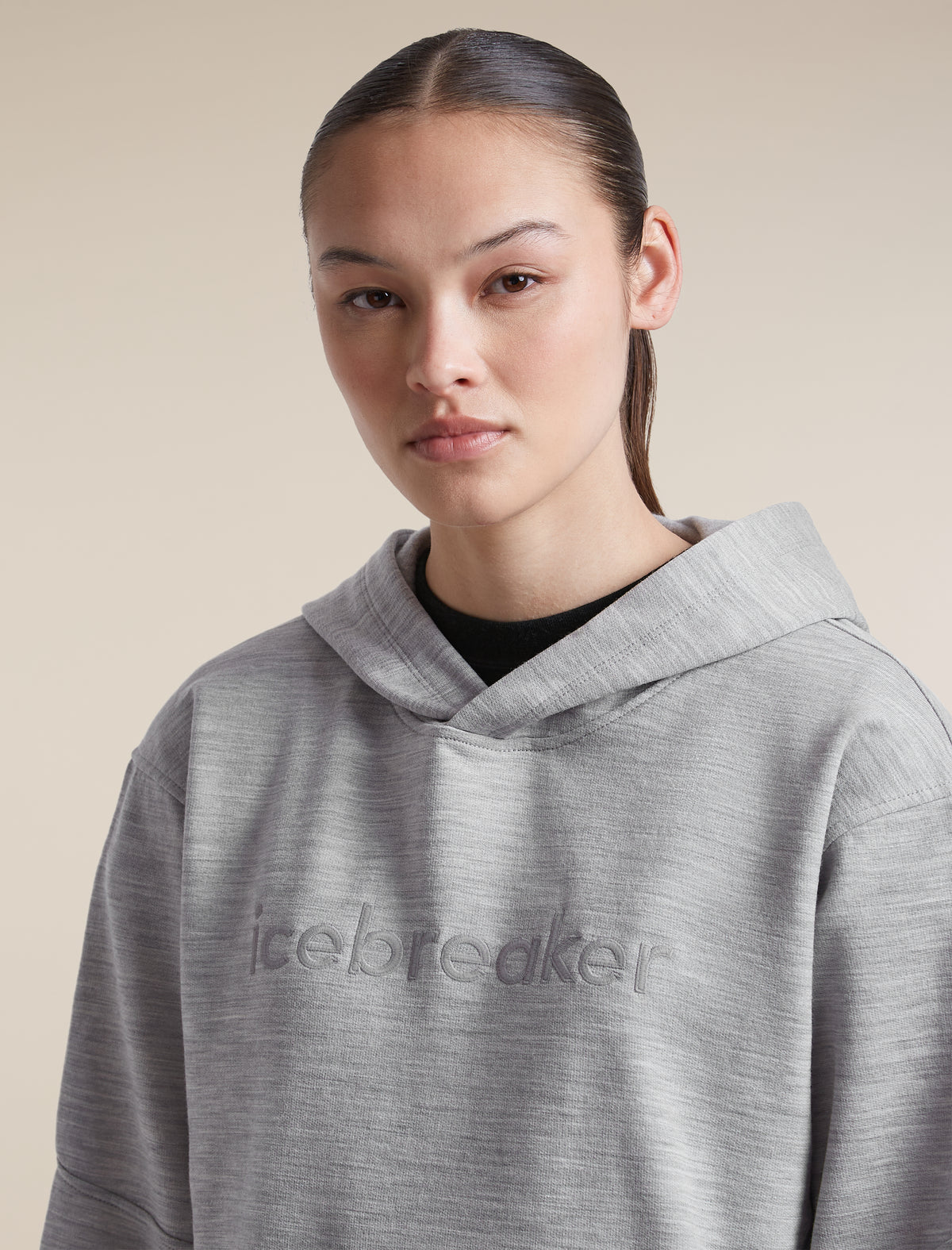 Women's Merino 360 RealFleece™  Elemental Long Sleeve Hoodie Metro Heather - 7
