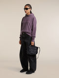 Women's Merino 360 RealFleece™  Elemental Long Sleeve Hoodie Grey Plum - 4