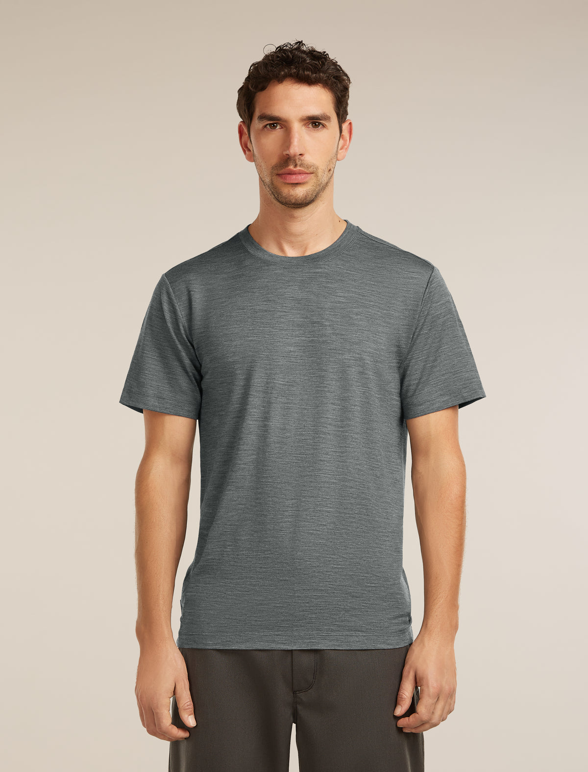 Men’s 15.5 MerinoFine™ Jersey Short Sleeve T-Shirt Gritstone Hthr - 1