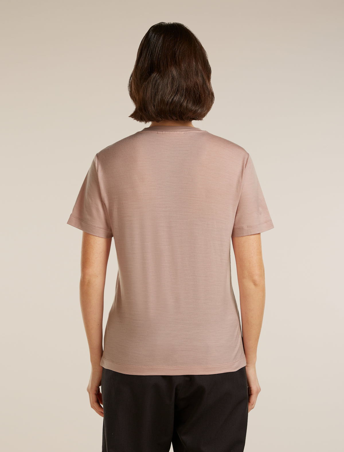 Women’s 15.5 MerinoFine™ Jersey Short Sleeve T-Shirt Pink quartz - 2