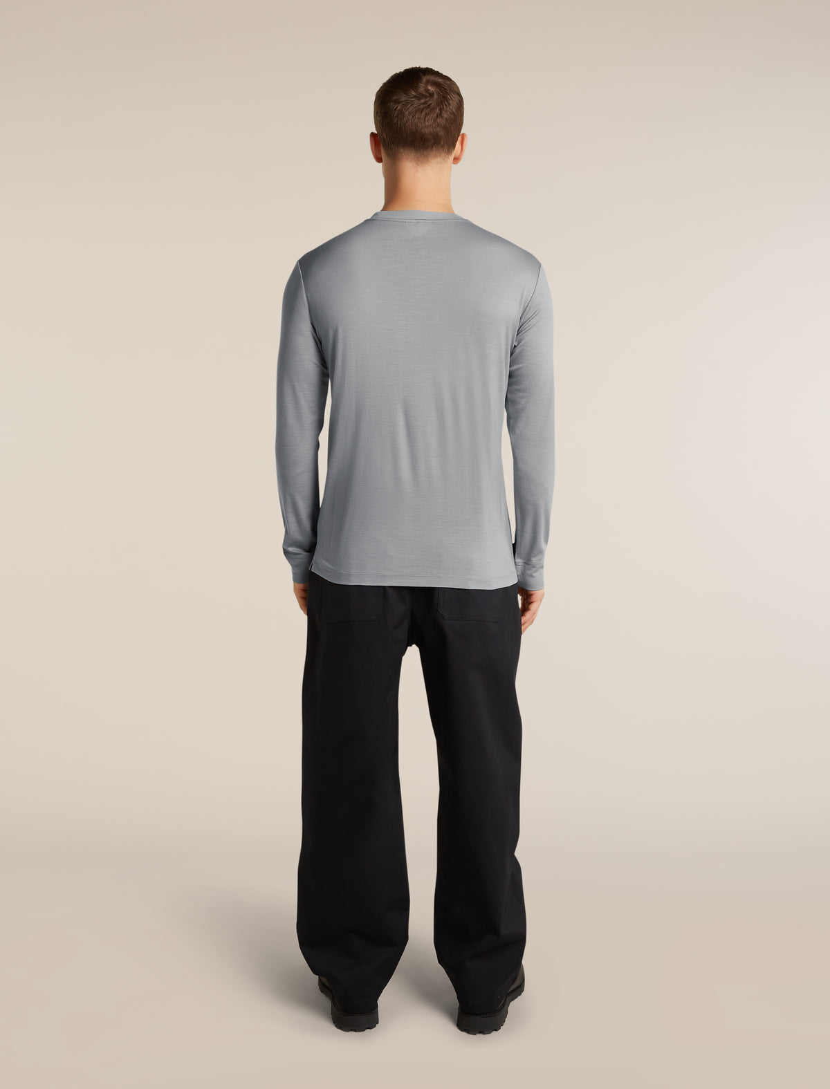 Unisex 15.5 MerinoFine™  Jersey Long Sleeve T Shirt Proto Grey - 10