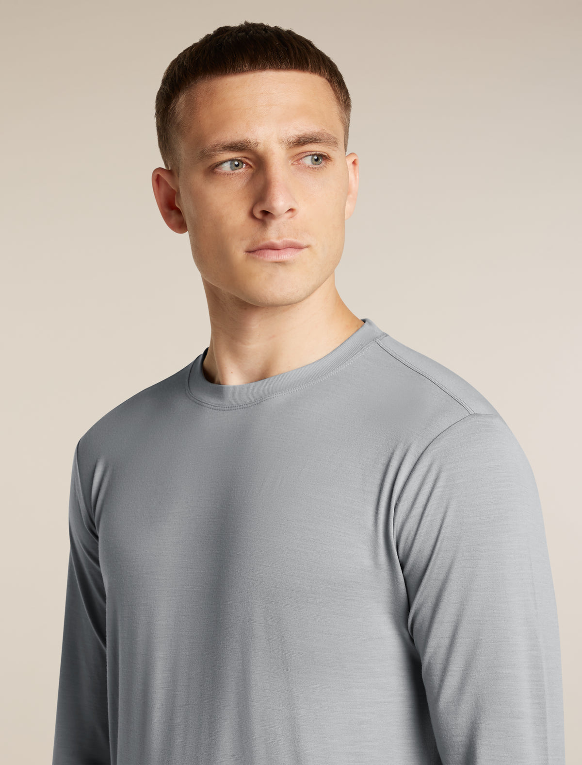 Unisex 15.5 MerinoFine™  Jersey Long Sleeve T Shirt Proto Grey - 13