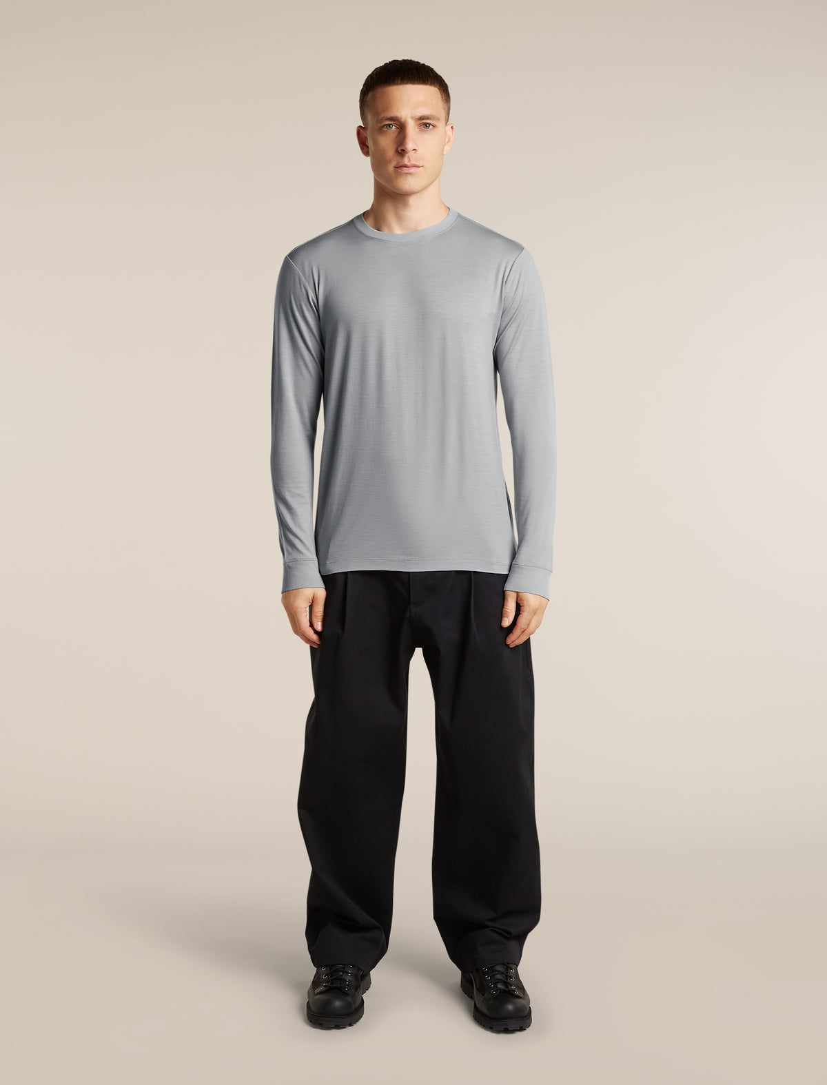 Unisex 15.5 MerinoFine™  Jersey Long Sleeve T Shirt Proto Grey - 3
