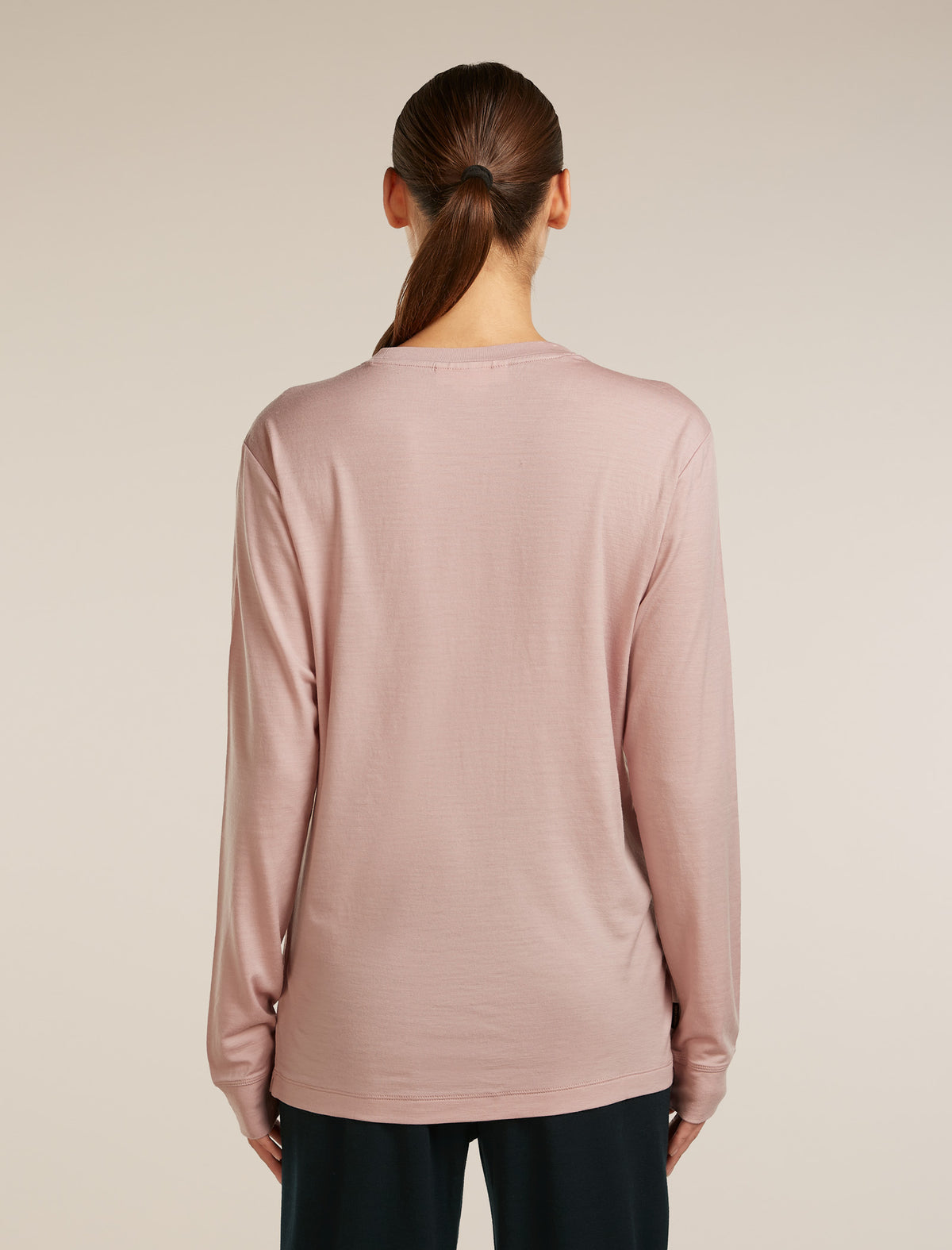 Unisex 15.5 MerinoFine™ Jersey Long Sleeve T-Shirt Pink Quartz - 2