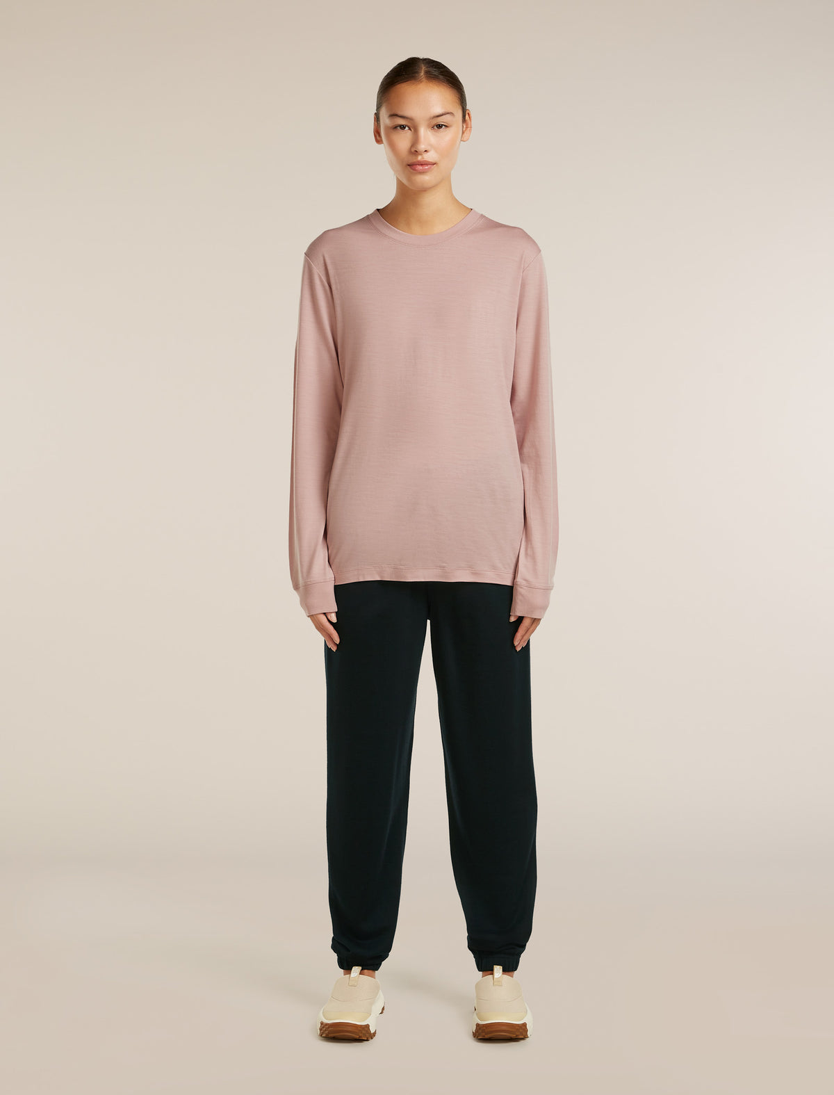 Unisex 15.5 MerinoFine™ Jersey Long Sleeve T-Shirt Pink Quartz - 3