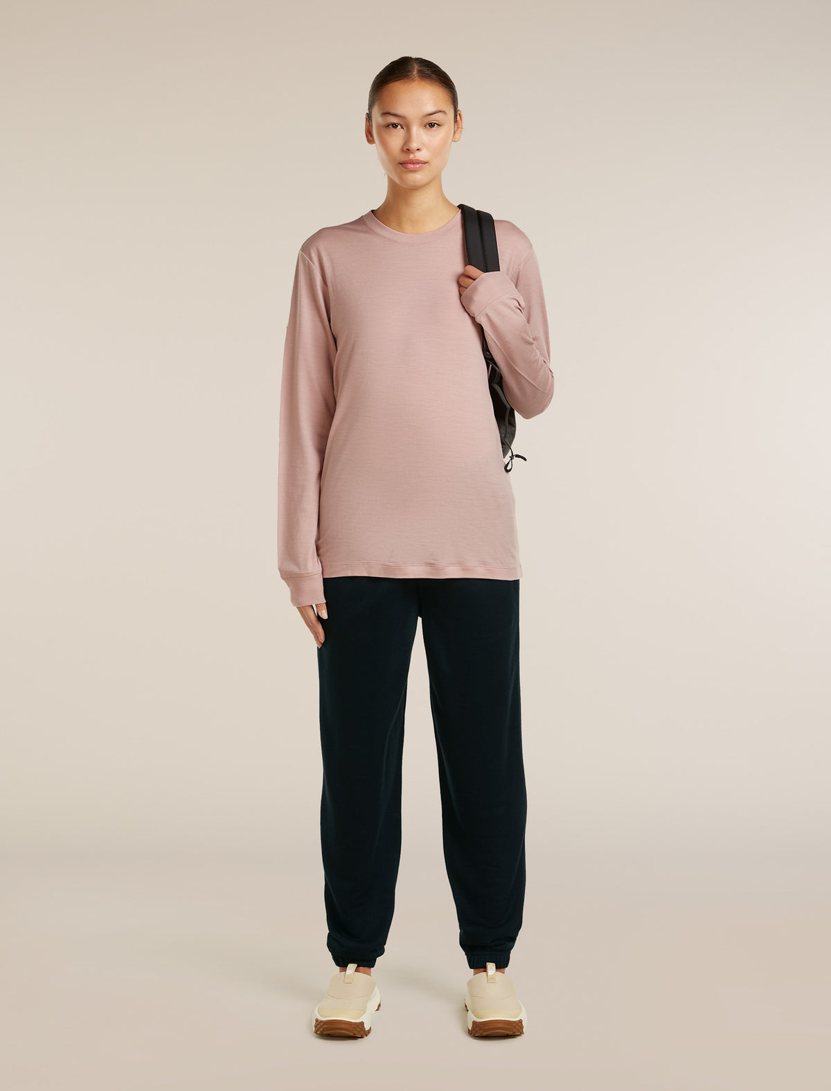 Unisex 15.5 MerinoFine™ Jersey Long Sleeve T-Shirt Pink Quartz - 4