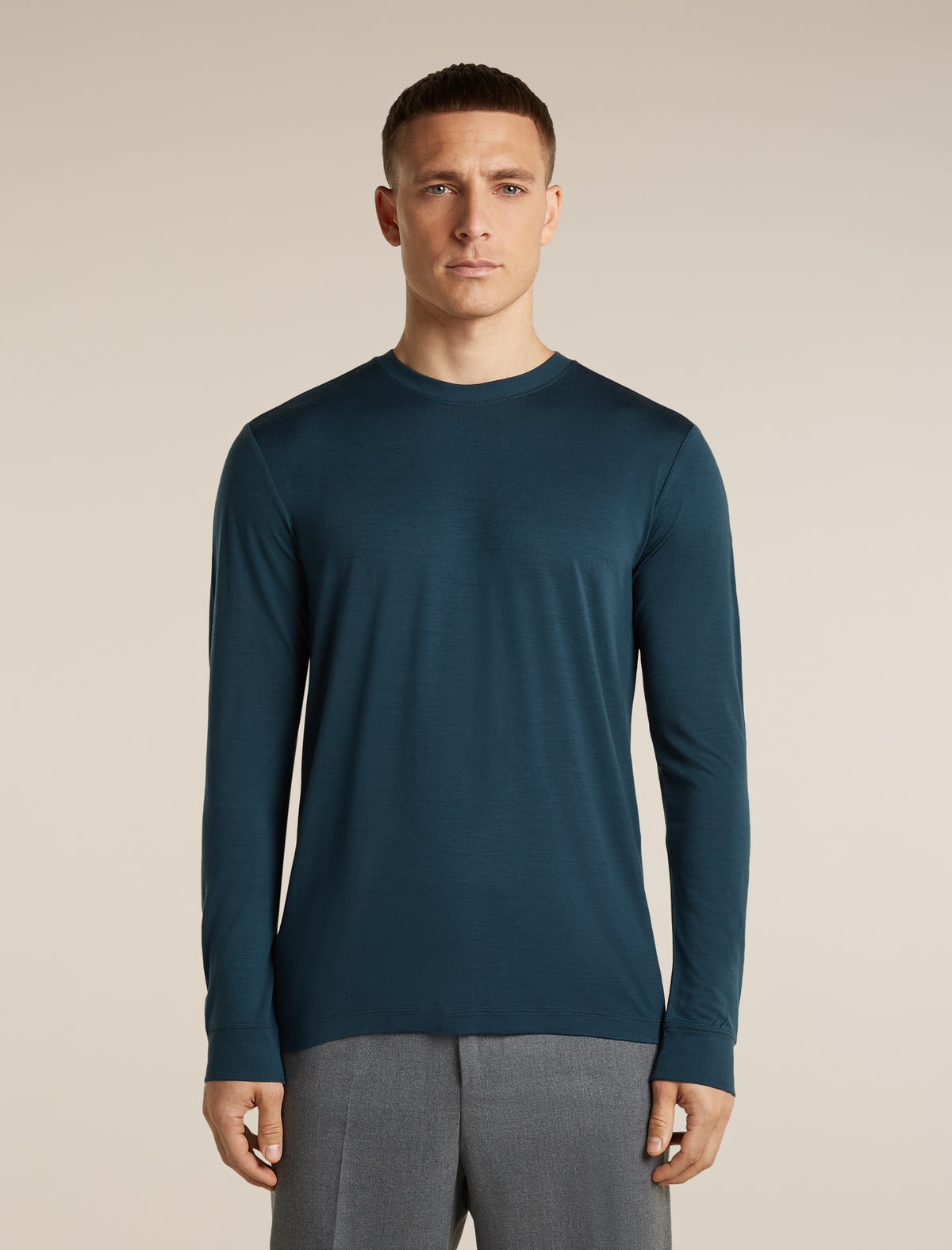 Unisex 15.5 MerinoFine™  Jersey Long Sleeve T Shirt Abyss - 1