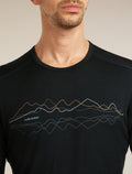 Men’s Merino 200 Oasis Long Sleeve Crewe Icebreaker Black - 8