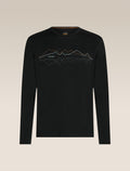 Men’s Merino 200 Oasis Long Sleeve Crewe Icebreaker Black - 7