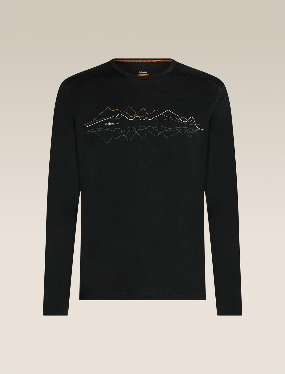 Men’s Merino 200 Oasis Long Sleeve Crewe Icebreaker Black - 7