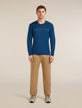 Men’s Merino 200 Oasis Long Sleeve Crewe Icebreaker Atlantis - 3