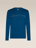 Men’s Merino 200 Oasis Long Sleeve Crewe Icebreaker Atlantis - 7