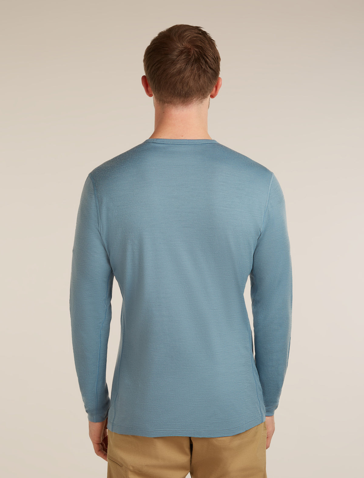Men’s Merino 200 Oasis Long Sleeve Crewe Bear Tour Flint blue - 2