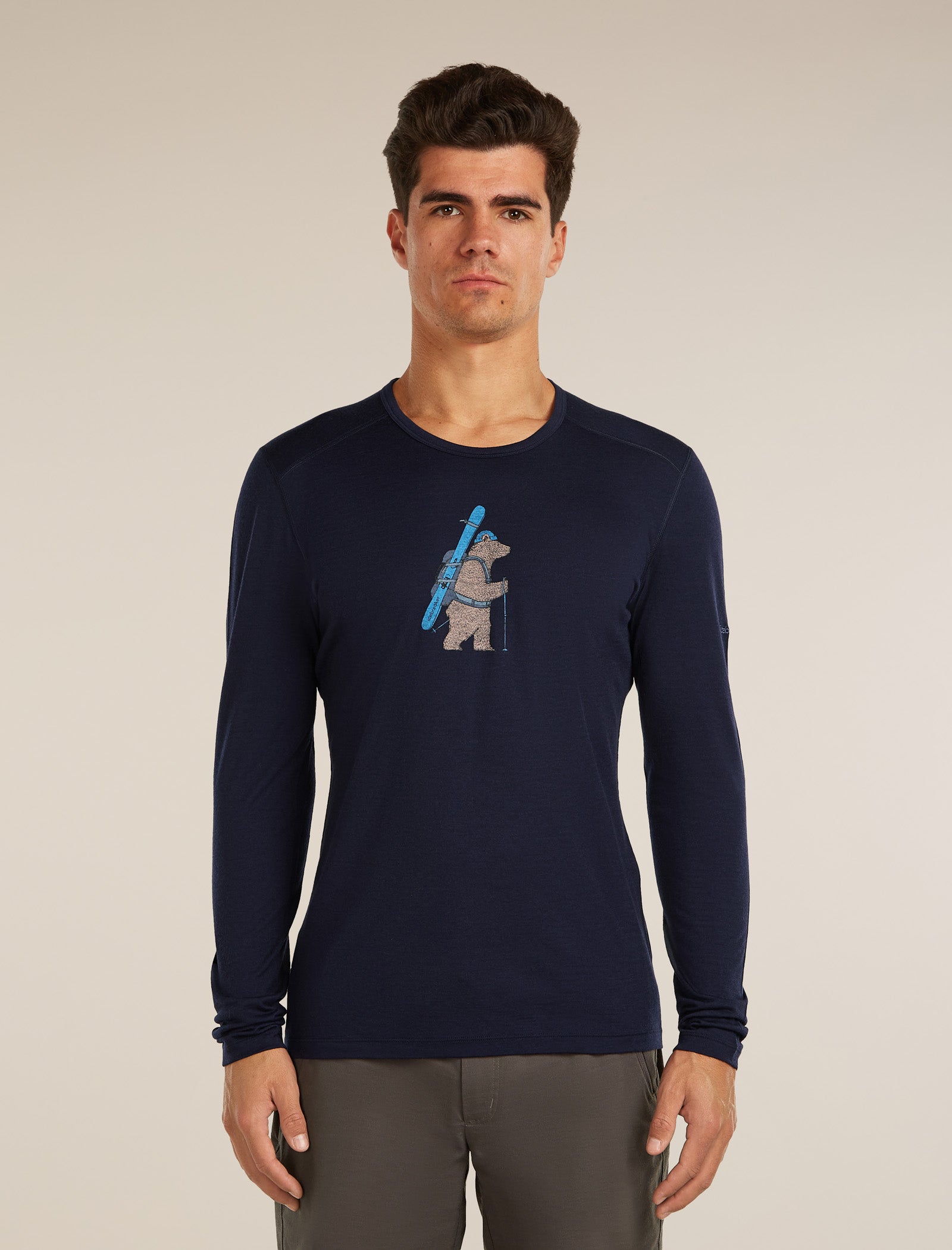 Men's Merino 200 Oasis Long Sleeve Crewe Bear Tour