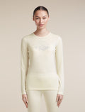 Women's Merino 200 Oasis Long Sleeve Crewe Sunrise Summit Undyed - 1