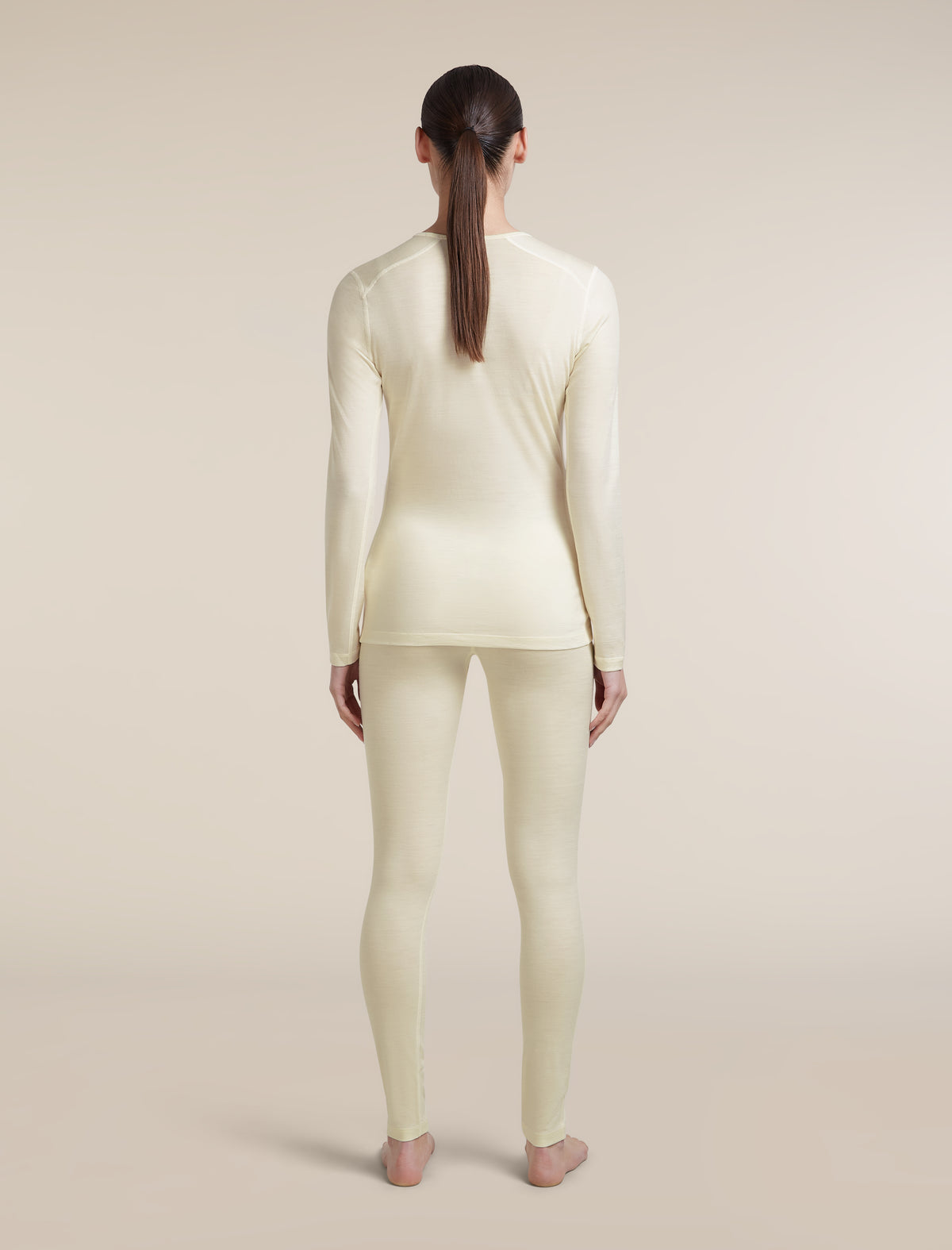 Women's Merino 200 Oasis Long Sleeve Crewe Sunrise Summit Undyed - 6