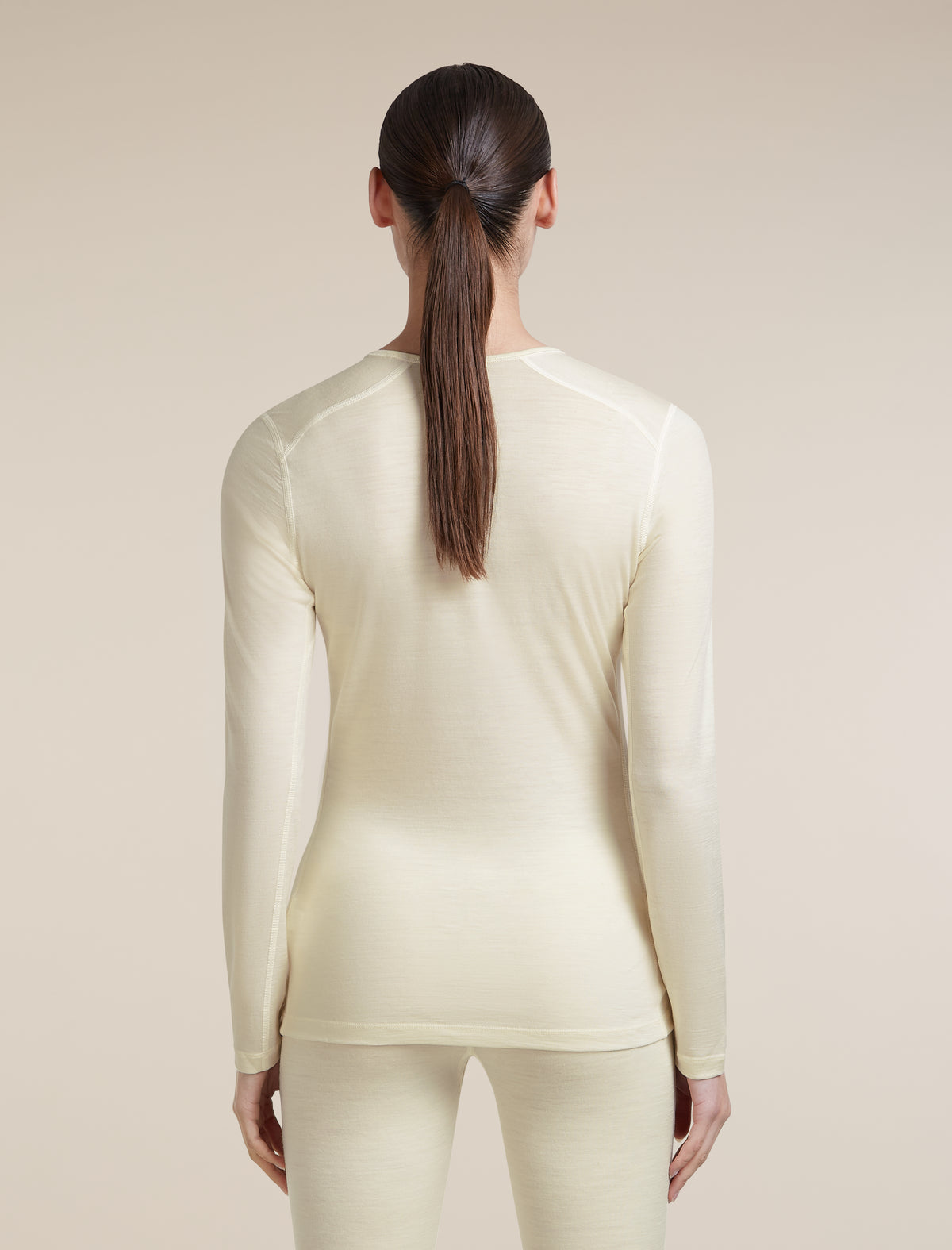 Women's Merino 200 Oasis Long Sleeve Crewe Sunrise Summit Undyed - 2
