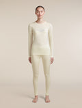 Women's Merino 200 Oasis Long Sleeve Crewe Sunrise Summit Undyed - 3