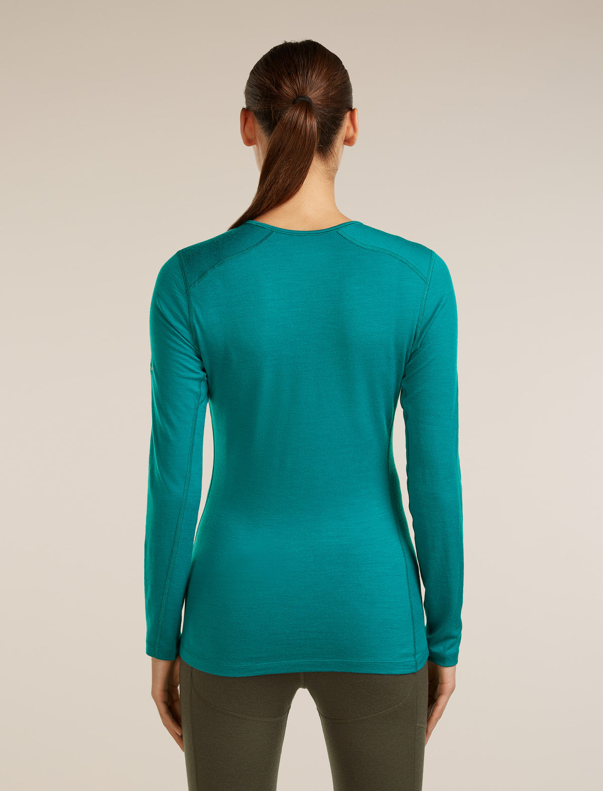 Women’s Merino 200 Oasis Long Sleeve Crewe Sunrise Summit Tidal teal - 2